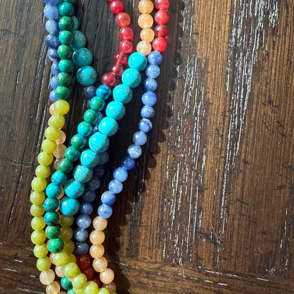 Multicolor Beaded Necklace - Picture 3 of 4